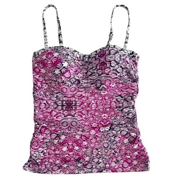 Tommy Bahama Wild Orchid Medallion OTS Tankini Top
